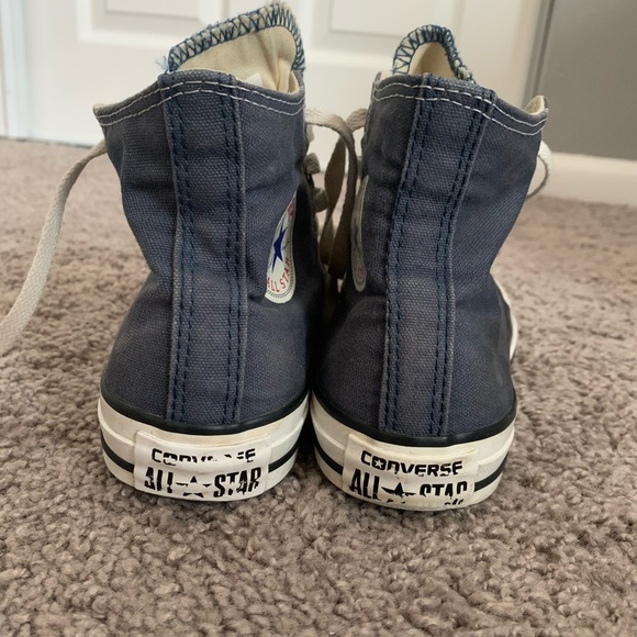 Navy High-Top Converse - Picture 4 of 6